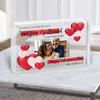 Amazing Girlfriend Valentine's Day Gift Red Heart Photo Clear Acrylic Block