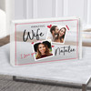 Gift For Wife Square Photo Frames Personalised Clear Acrylic Block