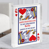 Valentine Gift For Girlfriend Queen Of Heart Card Personalised Acrylic Block