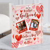 Valentine's Gift For Girlfriend Heart Photo Personalised Acrylic Block