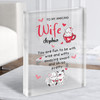 Amazing Wife Gift Cute Kittens Personalised Clear Acrylic Block