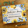 Sunflowers Butterflies Sympathy In Loving Memory Funeral Condolence Guest Book