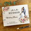 Watercolour Bride Groom Wedding Photo Album Wedding Day Memories Keepsake Book