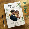 Wood Watercolour Floral Photo Album Wedding Day Memories Keepsake Book