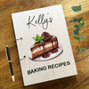 Wood Chocolate Cake Scrapbook Notes List Baking Cook Recipe Keeper Book