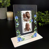 Birthday Gift Blue Green Floral Camera Film Photo Personalised Acrylic Plaque