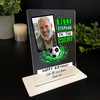 Stepdad Birthday Gift Best Stepdad Football Photo Personalised Acrylic Plaque