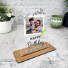 Stepdad Birthday Gift Best Stepdad Photo Personalised Acrylic Plaque