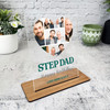Step Dad Heart Photo Birthday Gift Personalised Acrylic Plaque