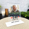 Birthday Gift Awesome Dad Photo Personalised Acrylic Plaque