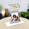 Stepdad Fathers Day Gift Super Amazing Stepdad Photo Personalised Acrylic Plaque