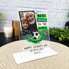 Grandfather Fathers Day Gift Grandad Football Photo Personalised Acrylic Plaque