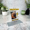 Fathers Day Gift World's Best Grandad Trophy Photo Personalised Acrylic Plaque