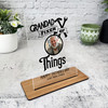 Grandfather Fathers Day Gift Grandad Fixer Photo Personalised Acrylic Plaque