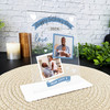 Happy Father's Day Gift Blue Photo I Love You Personalised Acrylic Plaque