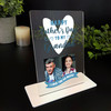 Grandad Happy Father's Day Gift Photo Blue Personalised Acrylic Plaque