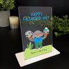 Stepdad Fathers Day Gift Elephant 2 Kids Personalised Acrylic Plaque