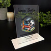 Graduation Gift Football Graduation Hat Books Personalised Acrylic Plaque