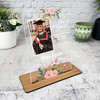 Graduation Gift Pink Floral Photo Personalised Acrylic Plaque