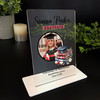 Graduation Gift Hat Round Photo Personalised Acrylic Plaque