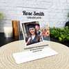 Graduation Gift Floral Photo Personalised Acrylic Plaque