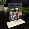 Graduation Gift Floral Photo Personalised Acrylic Plaque