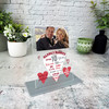 10 Years 10th Wedding Anniversary Gift Heart Photo Personalised Acrylic Plaque