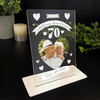 70th Wedding Anniversary Photo Gift Personalised Acrylic Plaque