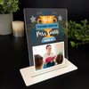 Best Teaching Assistant Gift Trophy Photo Orange Personalised Acrylic Plaque