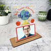 Best Teacher In The World Gift Globe Photo Personalised Acrylic Plaque Best Teacher In The World Gift Globe Photo Personalised Acrylic Plaque