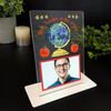 Best Teacher In The World Gift Globe Photo Personalised Acrylic Plaque Best Teacher In The World Gift Globe Photo Personalised Acrylic Plaque