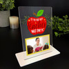 To The Very Best Teacher Gift Apple Photo Personalised Acrylic Plaque