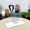 Thank You For Being My Best Man Gift Suit Personalised Acrylic Plaque