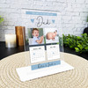 The Day Our Dad Photo Blue 2 Children Gift For Dad Personalised Acrylic Plaque