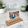 Lucky To Have A Grandad Like You Gift Green Photo Personalised Acrylic Plaque