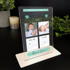 Our Daddy Photo Green 2 Children Gift For Dad Personalised Acrylic Plaque