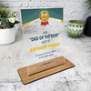 Gift For Dad The Best Dad Award Certificate Personalised Acrylic Plaque