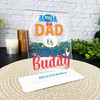 Dad Is My Best Buddy Gift For Dad Personalised Acrylic Plaque