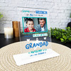 Gift For Grandad Poem Blue Photo Personalised Acrylic Plaque