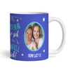 Get Well Soon Gift Blue Photo Coffee Tea Cup Personalised Mug