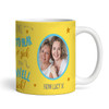 Get Well Soon Gift Yellow Photo Coffee Tea Cup Personalised Mug