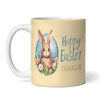 Happy Easter Gift Bunny Yellow Coffee Tea Cup Personalised Mug