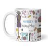 Sewing Gift Mug Icons Coffee Tea Cup Personalised Mug