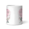 Wedding Flower Girl Gift Pink Rose Coffee Tea Cup Personalised Mug