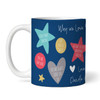 Why We Love You Daddy Dad Gift Blue Coffee Tea Cup Personalised Mug