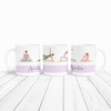 Yoga Gift Poses Purple Coffee Tea Cup Personalised Mug