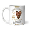 2 Years Together 2nd Wedding Anniversary Gift Cotton Photo Personalised Mug