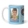 Archery Gift Blue Photo Coffee Tea Cup Personalised Mug
