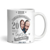 20 Years Together 20th Wedding Anniversary Gift China Photo Personalised Mug