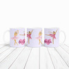 Ballerina Dancer Gift Pink Purple Heart Coffee Tea Cup Personalised Mug